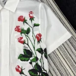 Loewe Women Short Sleeve Shirt in Cotton-White
