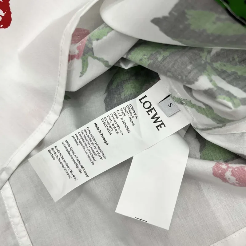 Loewe Women Short Sleeve Shirt in Cotton-White