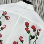Loewe Women Short Sleeve Shirt in Cotton-White