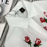 Loewe Women Short Sleeve Shirt in Cotton-White
