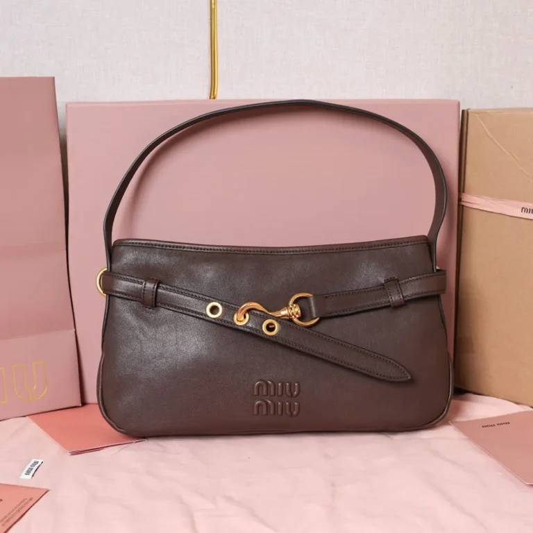 Miu Miu Women Aventure Nappa Leather Bag-Briarwood 5BC182