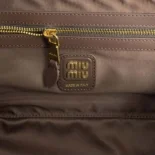 Miu Miu Women Beau Leather Top-handle Bag-Briarwood 5BB172