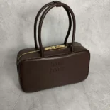 Miu Miu Women Beau Leather Top-handle Bag-Briarwood 5BB172