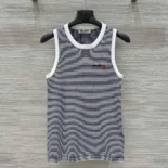 Miu Miu Women Petit Bateau X Miu Miu Ribbed Jersey Top