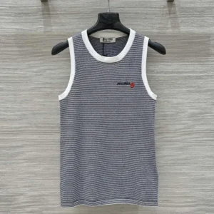 Miu Miu Women Petit Bateau X Miu Miu Ribbed Jersey Top