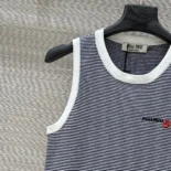 Miu Miu Women Petit Bateau X Miu Miu Ribbed Jersey Top