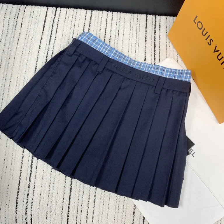 Miu Miu Women Pleated Batavia Miniskirt MG2388