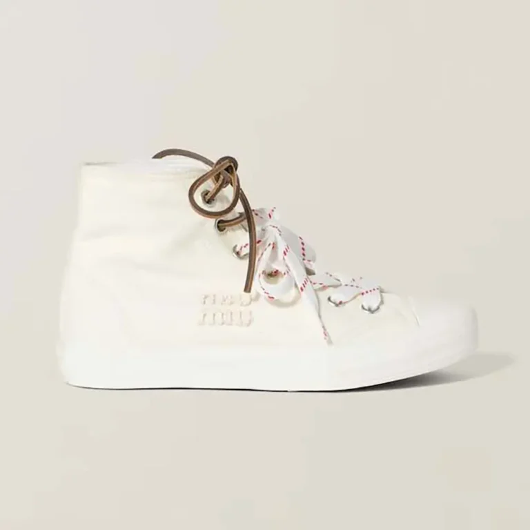 Miu Miu Women Washed Denim High-top Sneakers 5T385ECSLF0304F