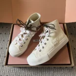 Miu Miu Women Washed Denim High-top Sneakers 5T385ECSLF0304F