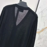 Prada Men Cashmere Cardigan-Black P25L87102T