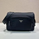 Prada Unisex Large Re-Nylon and Saffiano Leather Shoulder Bag