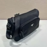 Prada Unisex Large Re-Nylon and Saffiano Leather Shoulder Bag