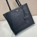 Prada Unisex Leather Tote-Black 2VG1302BBE