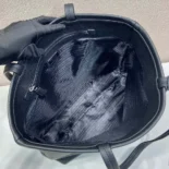 Prada Unisex Leather Tote-Black 2VG1302BBE