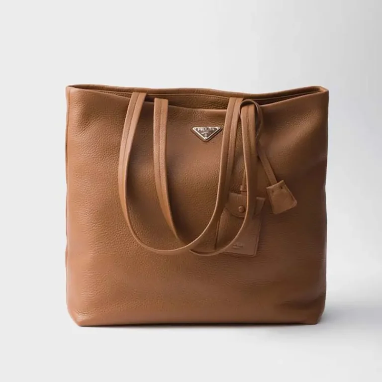 Prada Unisex Leather Tote-Brown 2VG1302BBE