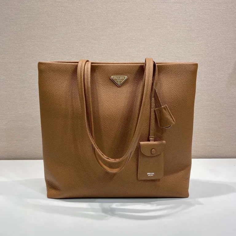 Prada Unisex Leather Tote-Brown 2VG1302BBE