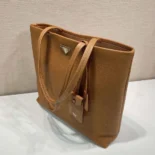 Prada Unisex Leather Tote-Brown 2VG1302BBE