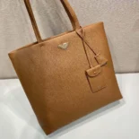 Prada Unisex Leather Tote-Brown 2VG1302BBE