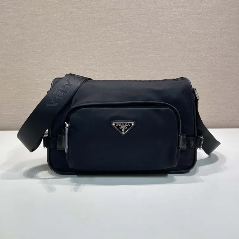 Prada Unisex Medium Re-Nylon and Saffiano Leather Shoulder Bag