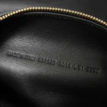 Prada Women Carrie Bowling Bag Small in Black Calfskin