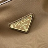 Prada Women Mariner Large Re-Nylon Shoulder Bag-Brown 1BC244