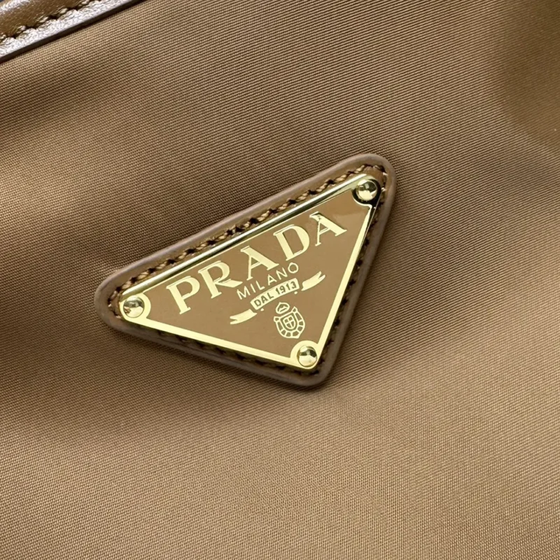 Prada Women Mariner Large Re-Nylon Shoulder Bag-Brown 1BC244