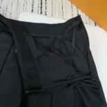 Prada Women Pleated Stretch Drill Miniskirt P104W