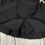 Prada Women Pleated Stretch Drill Miniskirt P104W