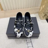 Prada Women Printed Leather Ballerinas 1F794NASAF0G3NFD005