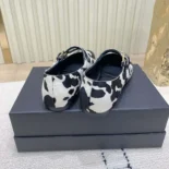 Prada Women Printed Leather Ballerinas 1F794NASAF0G3NFD005
