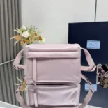 Prada Women Small Padded Re-Nylon Shoulder Bag-Pink
