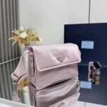 Prada Women Small Padded Re-Nylon Shoulder Bag-Pink