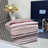 Prada Women Small Padded Re-Nylon Shoulder Bag-Pink
