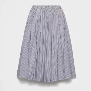 Prada Women Striped Poplin Skirt 21X00016QH