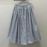 Prada Women Striped Poplin Skirt 21X00016QH