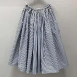 Prada Women Striped Poplin Skirt 21X00016QH