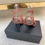 Saint Laurent YSL Women Babylone Sandals in Smooth Leather 785706AADF02603