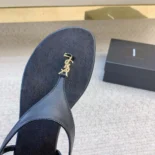 Saint Laurent YSL Women Cassandra Sandals in Smooth Leather 818293AADF11000
