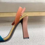 Saint Laurent YSL Women Dominique Sandals in Satin Crepe 8181849QNAT4490