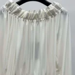 Saint Laurent YSL Women Gathered Dress in Jersey 820926Y6H339601