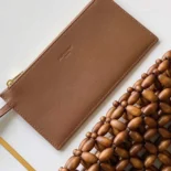 Saint Laurent YSL Women Le 5 A 7 Large in Wood Beads-Brwon