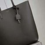 Saint Laurent YSL Women Shopping Saint Laurent in Leather-Gray