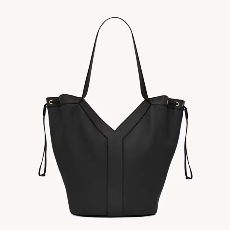 Saint Laurent YSL Women Y Large Hobo in Leather-Black