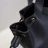 Saint Laurent YSL Women Y Large Hobo in Leather-Black