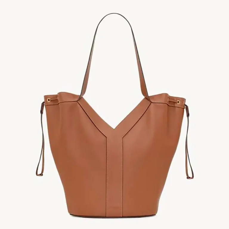 Saint Laurent YSL Women Y Large Hobo in Leather-Brown