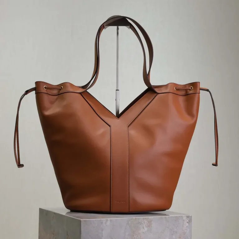 Saint Laurent YSL Women Y Large Hobo in Leather-Brown
