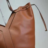 Saint Laurent YSL Women Y Large Hobo in Leather-Brown