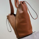 Saint Laurent YSL Women Y Large Hobo in Leather-Brown