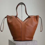 Saint Laurent YSL Women Y Large Hobo in Leather-Brown