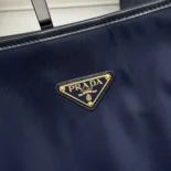Prada Women Mariner Large Re-Nylon Shoulder Bag-Navy 1BC244